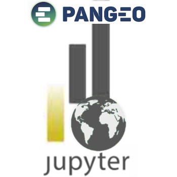 Jupyter Lab with Python ecosystem for ocean/atmosphere/land/climate science. The list of packages used in this image is similar to what is available for Pangeo